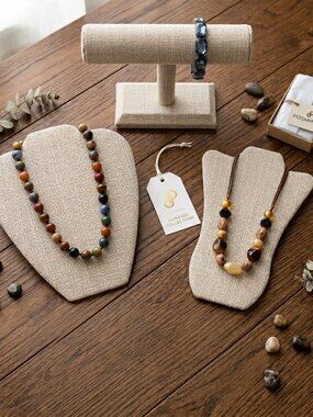 New Luxury Linen Jewelry Displays